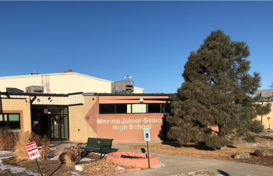 Merino Junior-Senior High School located in the Merino, Colorado.