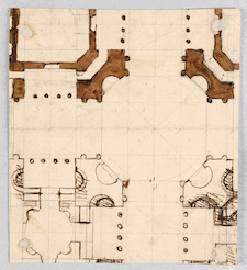 Giuseppe Barberi, Italian, 1746–1809, Plan of Sepulchral Building, 1780s, 1790s, 