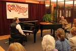 Barnhart and Holland talk-at-the- piano by Mississippi State University Libraries