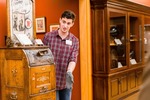 A Student Assistant Gives a Tour of the Charles Templeton Music Museum