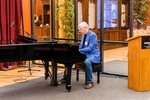 Chip Templeton Plays the Piano During the First Session of the Ragtime and Jazz Festival Events