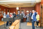 Chip Templeton Giving a Tour of the Templeton Museum at the 2022 Templeton Ragtime and Jazz Festival