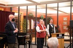 Jeff Barnhart, Stephen Cunetto, and Adam Swanson at the 2022 Templeton  Ragtime and Jazz Festival