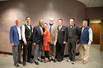 Performers Pose Backstage at the Saturday Night Concert, 2022 Templeton  Ragtime and Jazz Festival