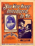You were never introduced to me by Nathan Bivins