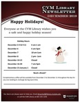 December 2019 CVM Library Newsletter