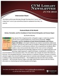 June 2018 CVM Library Newsletter