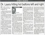 Dr. Laura hitting hot buttons left and right by David R. Bowen