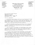 Letter, Ambassador of Japan, Yoshio Okawara from David R. Bowen with an Attached Document, February 22, 1982