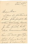 [Ida Honoré Grant] to Ma, October 1, [1890] [Incomplete?] by Ida Honoré Grant