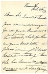 Ida H. Grant to Sis, February 4, 1893 by Ida Honoré Grant