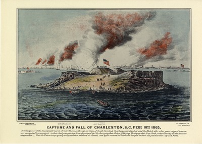 "Capture And Fall Of Charleston, South Carolina Febuary 18th 1865" by