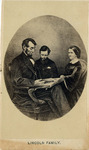 Composite Oval Image of Lincoln Family