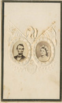 Portrait of Abraham Lincoln and Mary Todd Lincoln on Embossed Card