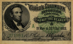 World's Columbian Exposition Chicago Admission Ticket
