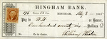 Hingham Bank Check, Paid to W W, Signed by William Whiton