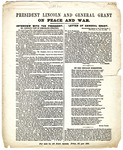 President Lincoln and General Grant on Peace and War