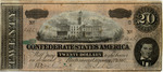 Confederate Currency, Confederate States of America, Twenty Dollars