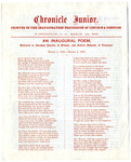 Chronicle Junior Printed in the Inauguration Procession of Lincoln & Johnson