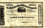 Certificate for Shares of the Melville Gold Mining Company, December 1, 1857