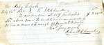 Receipt for Corn, J. B. Chandler to Peleg Clarke Jr., February 26, 1862