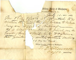 Military Pass, T. E. Ellsworth on behalf of James S. Wadsworth to Peleg Clarke Jr., July 12, 1862