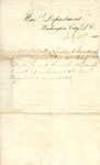 Letter, On Behalf of Christopher Wolcott to Peleg Clarke Jr., July 21, 1862