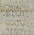Memorandum of Accounts with the United States, Original Bills, Peleg Clarke Jr., 1862