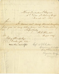 Letter, H. P. Clinton to Peleg Clarke Jr., March 10, 1863