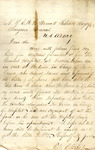 Letter, Peleg Clarke Jr. to Surgeon General, E. S. Dunsten, May 18, 1863