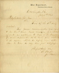 Letter, H. Haught to Peleg Clarke Jr., July 1, 1863