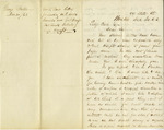Letter, George Falls to Peleg Clarke Jr., December 30, 1863