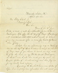 Letter, P. F. Johnes to Peleg Clarke Jr., April 22, 1864