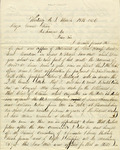 Letter, Peleg Clarke Jr. to Major General Terry, March 19, 1866 by Peleg Clarke Jr.