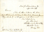Letter,  H. A. Hammish to General E. M. Smith, April 10, 1866