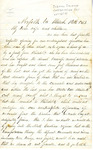 Letter, Peleg Clarke Jr. to Mary T. Clarke & Children, March 14, 1873