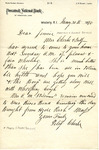 Letter, Peleg Clarke Jr. to Jennie, January 30, 1890