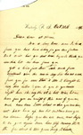 Letter, Peleg Clarke Jr. to His Family at Home, October 10, 1896