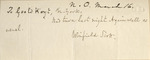 Letter, Winfield Scott to Goold Hoyt, March 16th