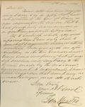 Letter, Sam Houston to Unknown, dated June 11th 1846 by Sam Houston