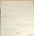 Letter,  James Shields to T. [A.?] Cherry, August 20, 1859