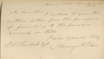 Letter, Henry A. Wise to P.R. Fendall, March 31, 1840, by Henry A. Wise
