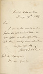 Letter, Senator John Bell to General [Lawson], January 19, 1849 by John Bell