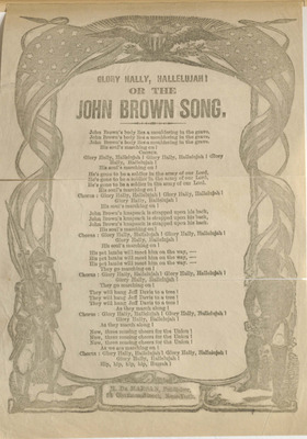  John Brown Song John Brown s Body Lyric Sheet 