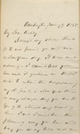 Letter, William H. Seward to James Kelly, January 9, 1858