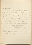 Letter, Bayard Taylor to unknown, August 21, 1869 by Bayard Taylor