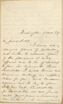 Letter, Daniel Sickles to Major Hall, December 9, 1859 by Daniel Sickles