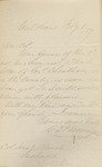 Letter, P. G. T. Beauregard to Colonel Jonathan Bunch, February 8, 1874