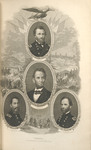 Illustration, Collage of Important Union Figures, Lincoln, Grant, Sheridan, and Sherman
