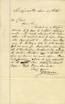 Letter, William H. Herndon to Clerk, March 29, 1865